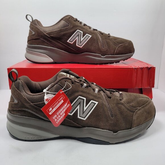 New Balance MX608UB5 Men's Suede Athletic Brown Sneakers US Size 14 4E NWB - Picture 1 of 10